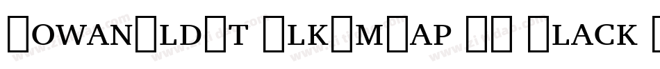 IowanOldSt BlkSmCap BT Black Small Cap字体转换